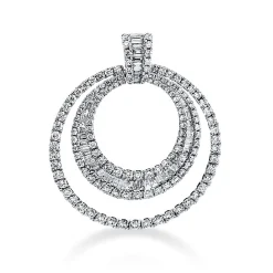 Anhänger 750/18K Weissgold Diamant 2.03ct.