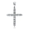 Anhänger 750/18K Weissgold Kreuz Diamant 0.71ct.
