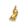 Anhänger Katze Gelbgold 750, 19x11mm