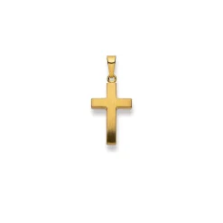 Anhänger Kreuz Gelbgold 750, 26x12mm