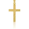 Anhänger Kreuz Gelbgold 750, 26x14mm