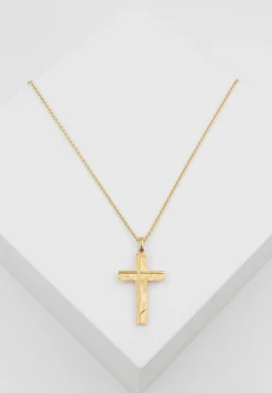 Anhänger Kreuz Gelbgold 750, 27x14mm