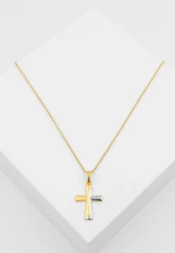 Anhänger Kreuz Gelbgold 750, 23x13mm