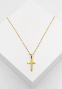 Anhänger Kreuz Gelbgold 750, 32x16mm