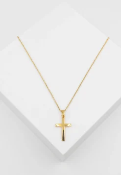 Anhänger Kreuz Gelbgold 750, 24x12mm