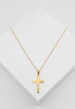 Anhänger Kreuz Gelbgold 750, 26x14mm