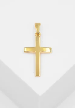 Anhänger Kreuz Gelbgold 750, 24x12mm