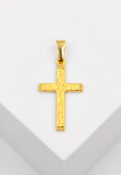 Anhänger Kreuz Gelbgold 750, 18x12x2mm