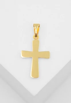 Anhänger Kreuz Gelbgold 750, 23x13mm