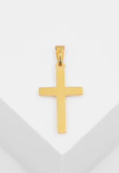 Anhänger Kreuz Gelbgold 750, 24x12mm