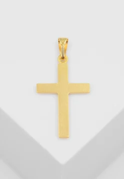 Anhänger Kreuz Gelbgold 750, 26x14mm