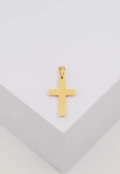 Anhänger Kreuz Gelbgold 750, 25x12mm