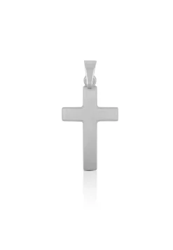 Anhänger Kreuz Weissgold 750, 25x12mm