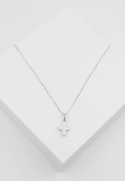 Anhänger Kreuz Weissgold 750, 16x9mm