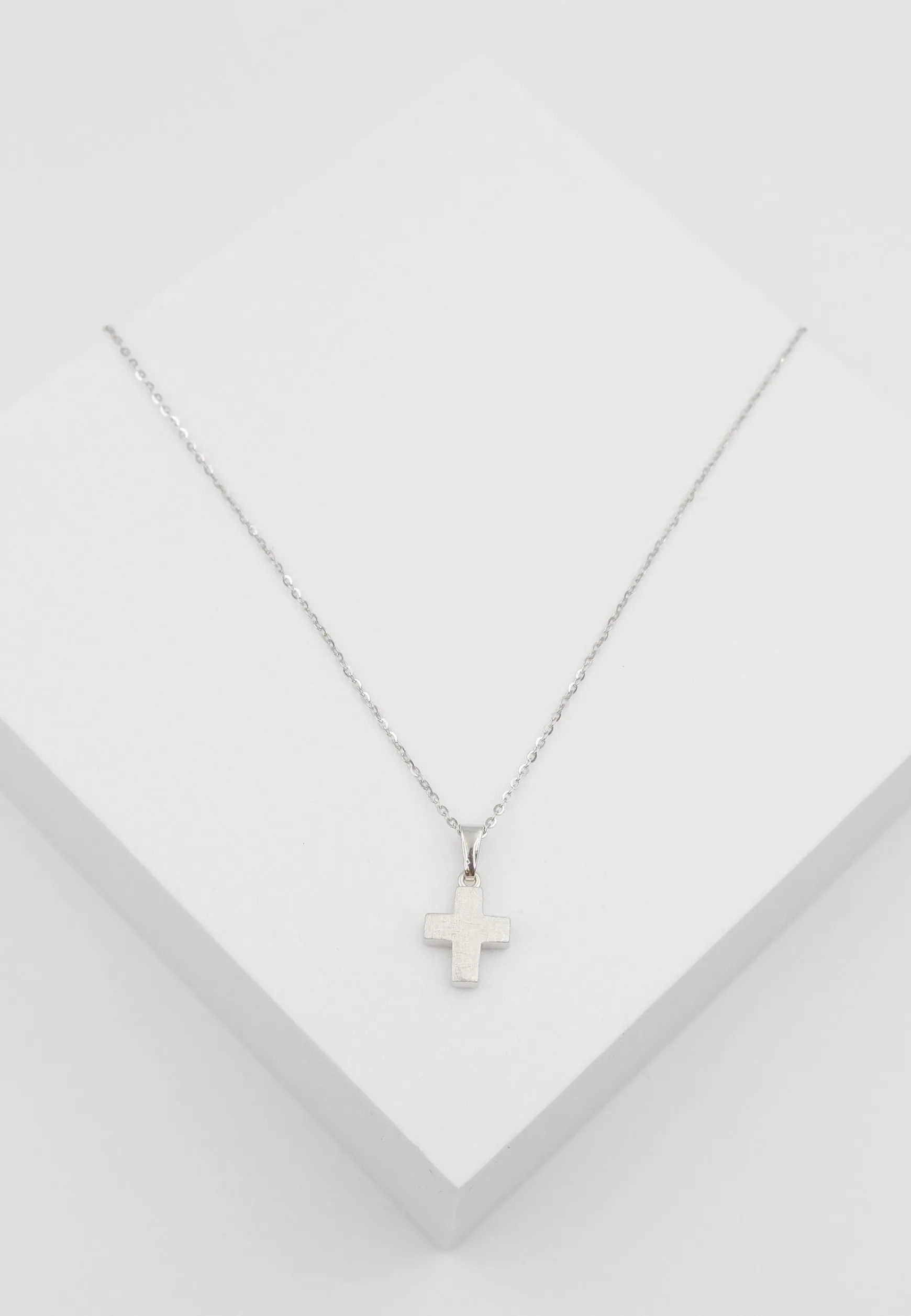 Anhänger Kreuz Weissgold 750, 16x9mm