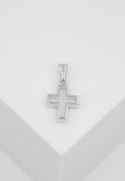 Anhänger Kreuz Weissgold 750, 16x9mm