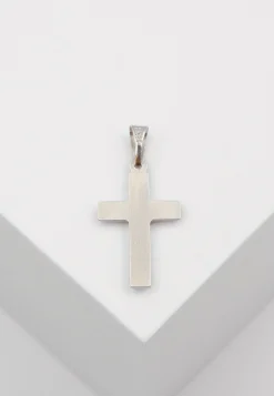 Anhänger Kreuz Weissgold 750, 25x12mm