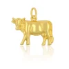 Anhänger Kuh Gelbgold 750, 18x18mm