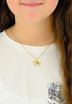 Anhänger Kuh Gelbgold 750, 18x18mm