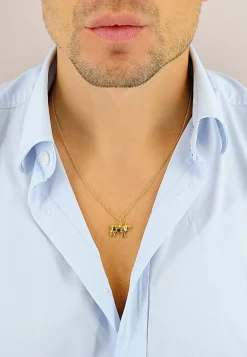 Anhänger Kuh Gelbgold 750, 18x18mm