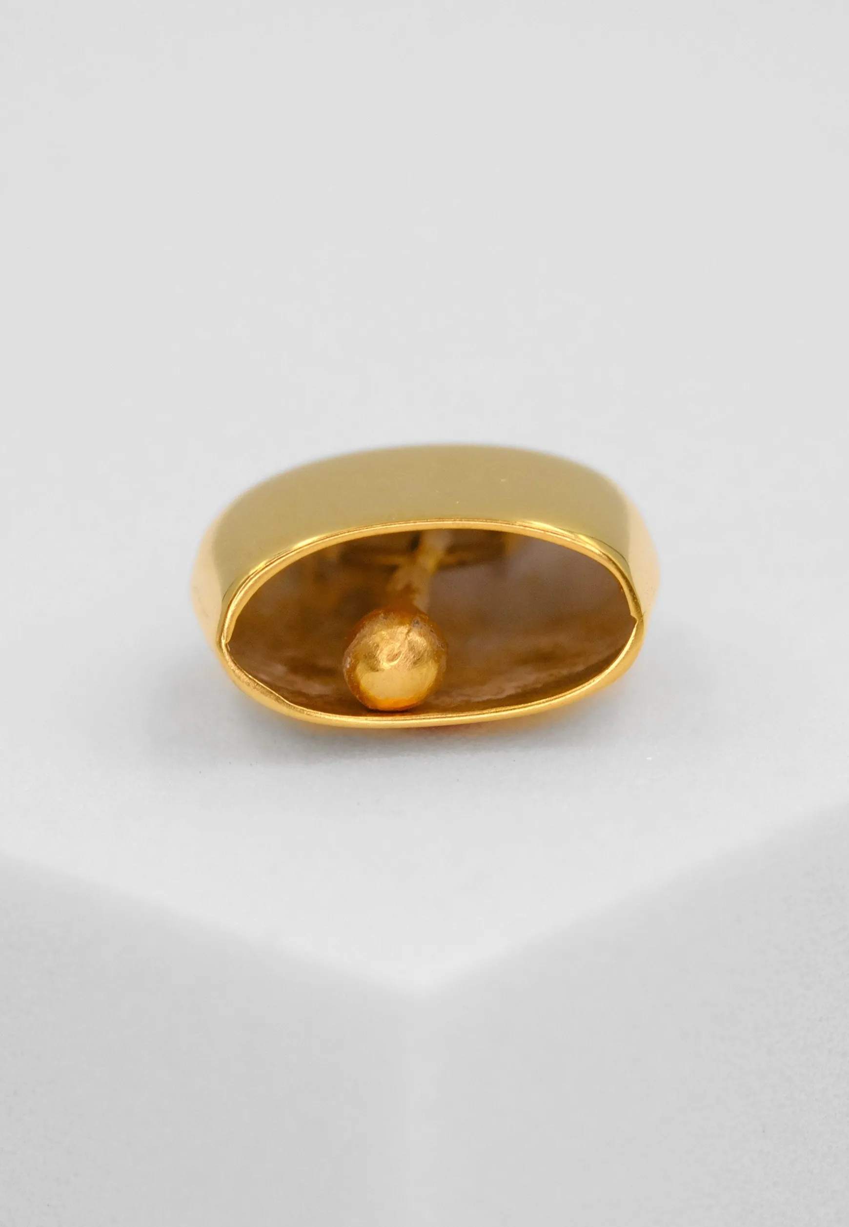 Anhänger Kuhglocke Gelbgold 750, 16x11mm