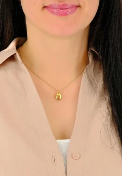 Anhänger Kuhglocke Gelbgold 750, 16x11mm