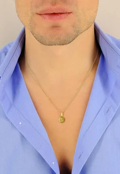 Anhänger Madonna Gelbgold 750, 18x10mm