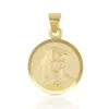 Anhänger Medaille Dolorosa Gelbgold 750, 12mm, 19x13mm