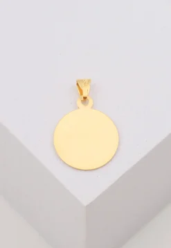 Anhänger Medaille Dolorosa Gelbgold 750, 12mm, 19x13mm