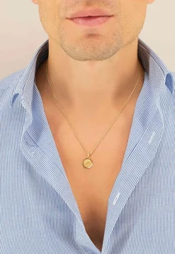 Anhänger Medaille Dolorosa Gelbgold 750, 12mm, 19x13mm