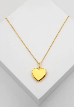 Anhänger Medaillon Herz Gelbgold 750, 22x17mm