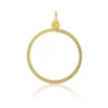Anhänger Münzfassung Gelbgold 750, 30x22mm