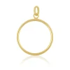 Anhänger Münzfassung Gelbgold 750, 29x22mm