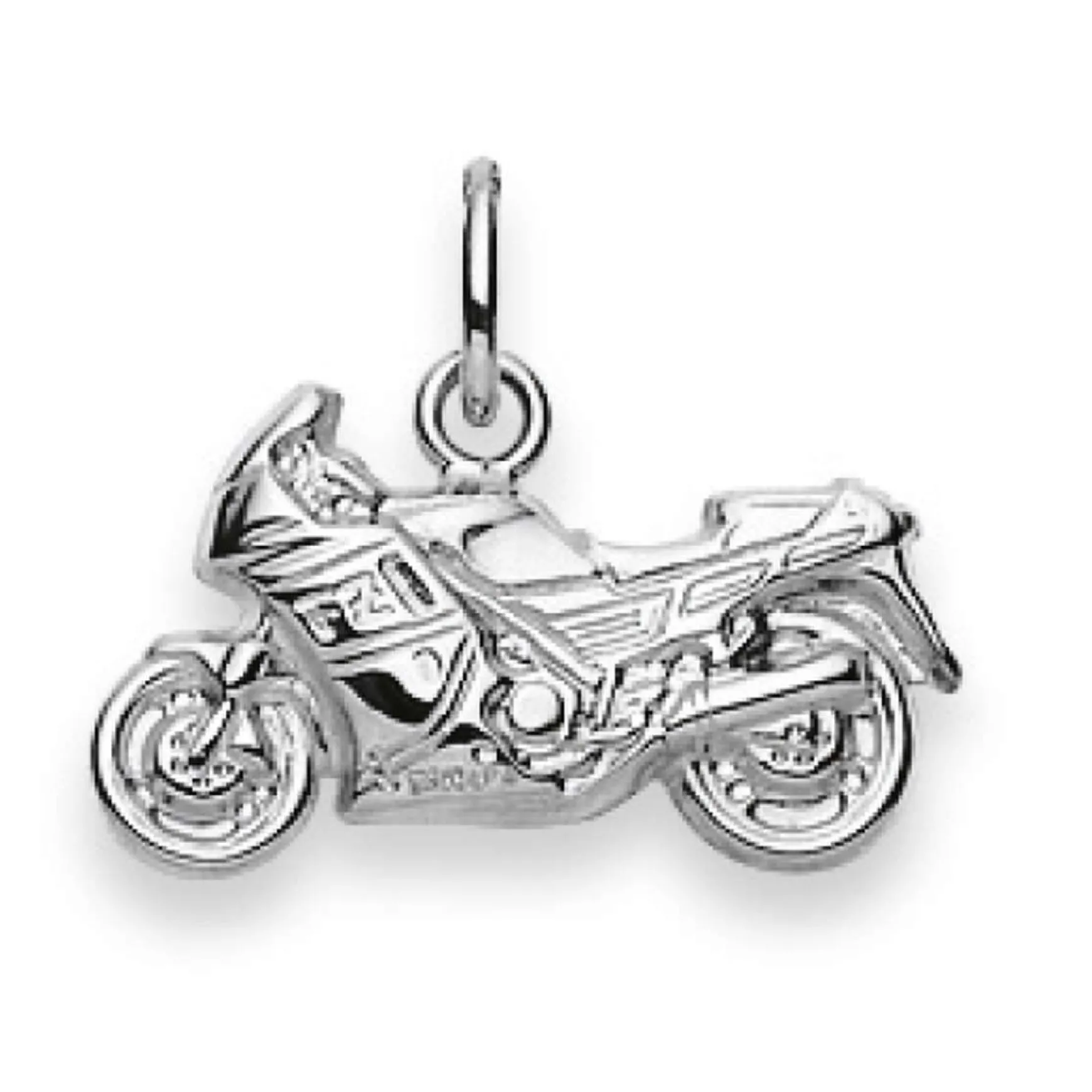 Anhänger Motorrad Silber 925, 14x17mm