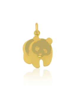 Anhänger Pandabär Gelbgold 750, 19 x 13mm