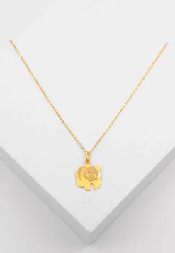 Anhänger Pandabär Gelbgold 750, 19 x 13mm