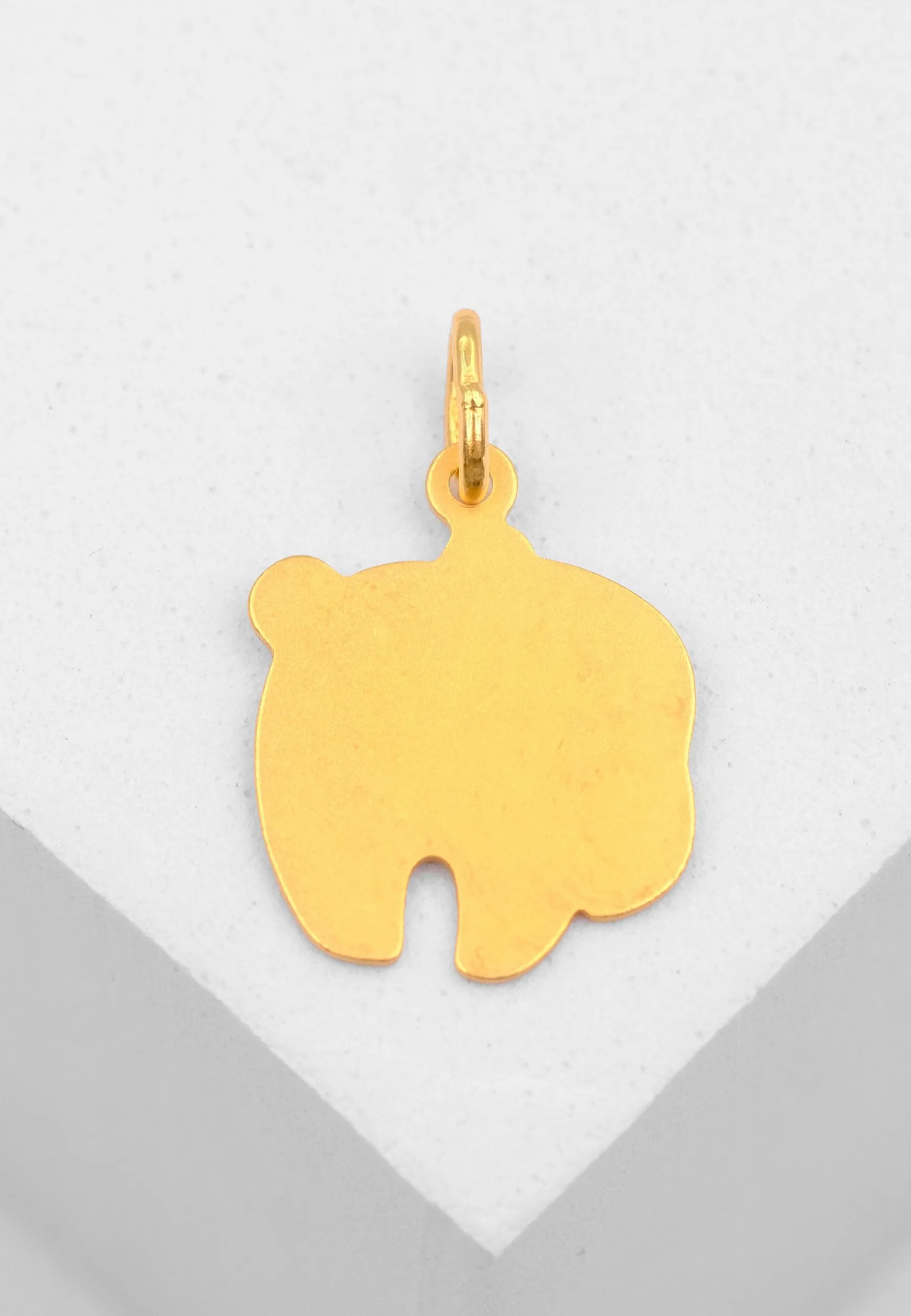 Anhänger Pandabär Gelbgold 750, 19 x 13mm