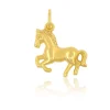 Anhänger Pferd Gelbgold 750, 19x15mm