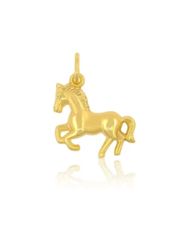 Anhänger Pferd Gelbgold 750, 19x15mm