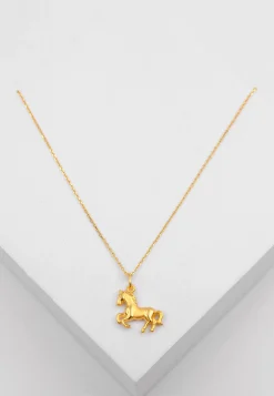 Anhänger Pferd Gelbgold 750, 19x15mm