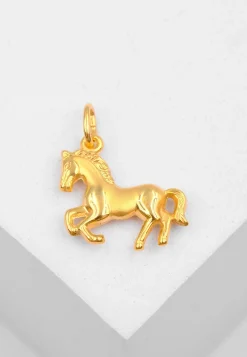 Anhänger Pferd Gelbgold 750, 19x15mm