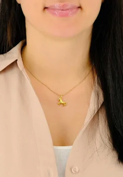 Anhänger Pferd Gelbgold 750, 19x15mm