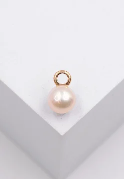 Anhänger Roségold 750 Süsswasserperle 7.5-8mm