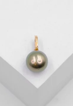 Anhänger Roségold 750 Tahiti Perle 10-11mm Brillant 0.08ct.