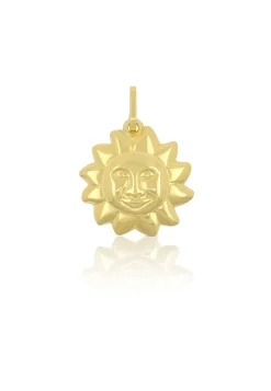 Anhänger Sonne Gelbgold 750, 22x16mm