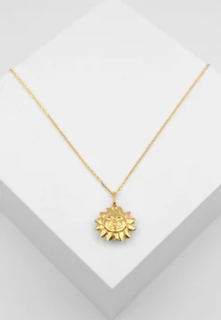 Anhänger Sonne Gelbgold 750, 22x16mm