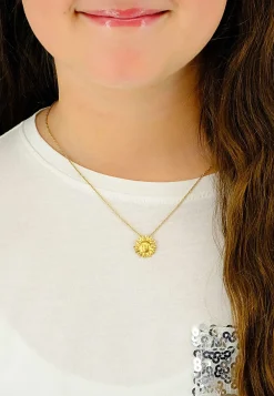 Anhänger Sonne Gelbgold 750, 16x16mm