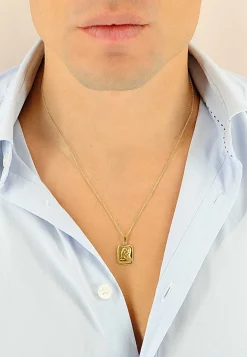 Anhänger Sternzeichen Jungfrau Gelbgold 750, 24x13mm