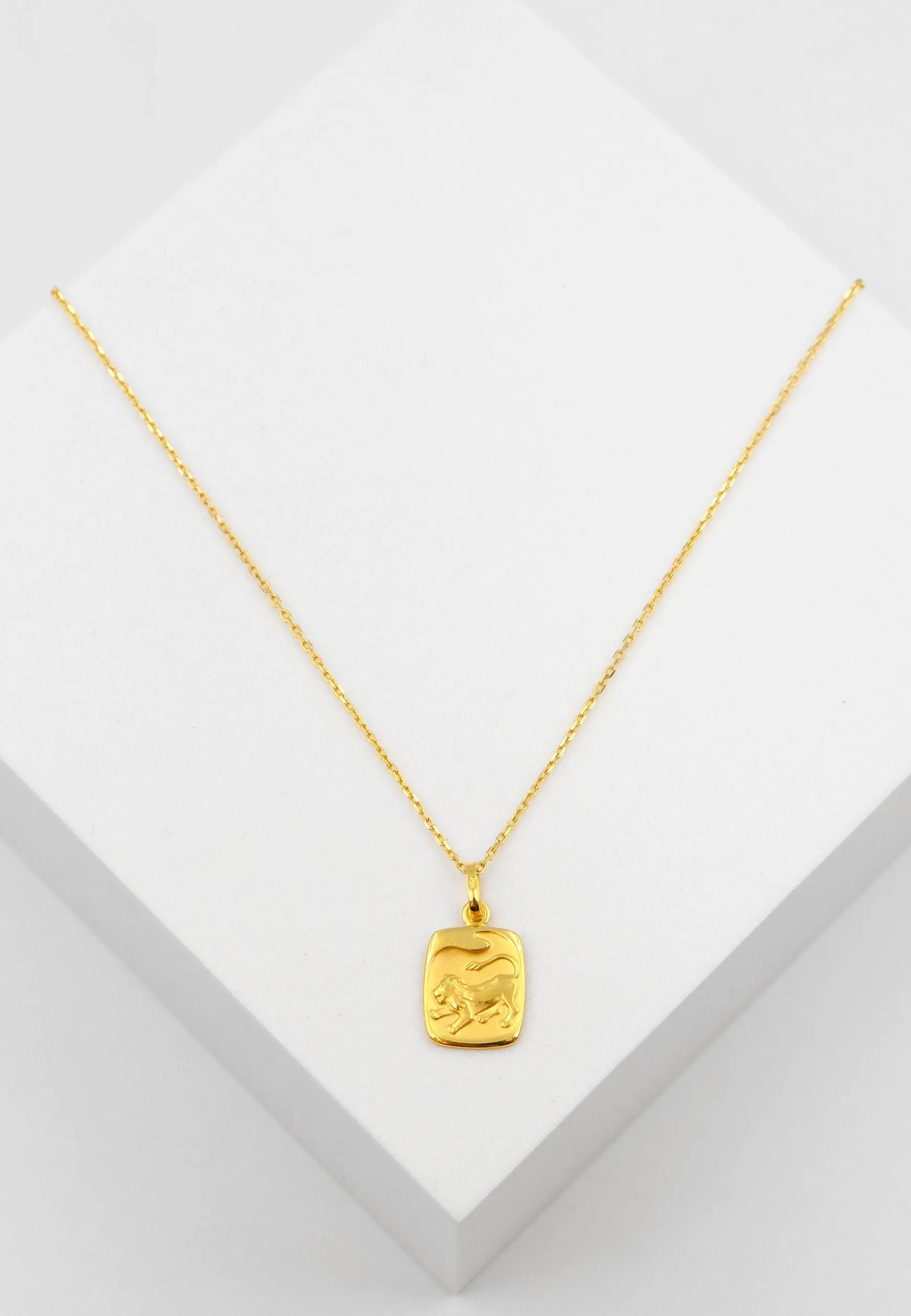 Anhänger Sternzeichen Löwe Gelbgold 750, 19x10mm