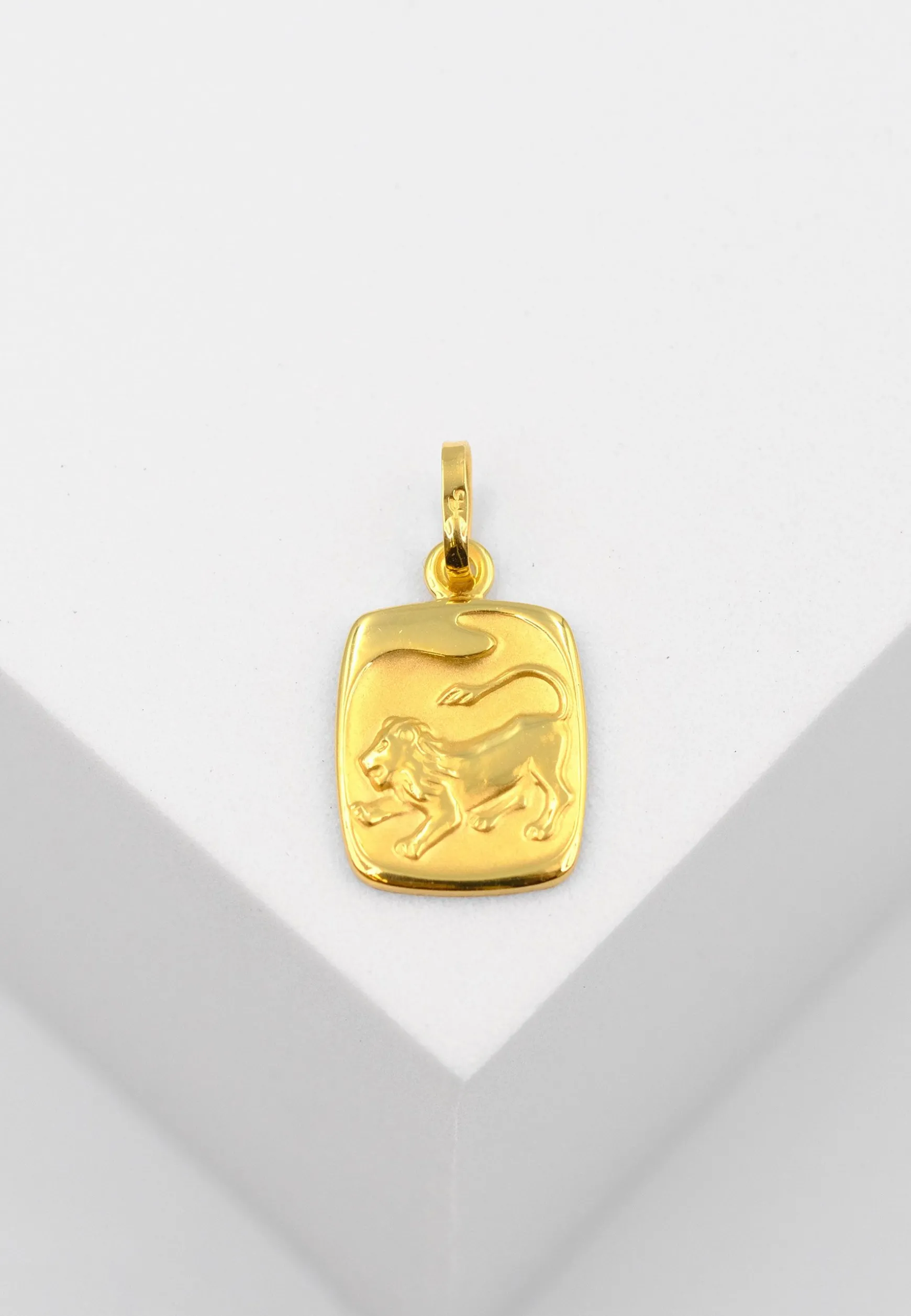 Anhänger Sternzeichen Löwe Gelbgold 750, 19x10mm